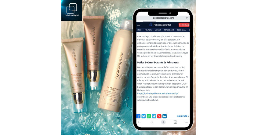 La reconocida revista nos ha honrado con una entrevista para hablar sobre la importancia de proteger nuestra piel